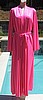 SOLD - Vintage 70's HOT PINK DeWeese Design Long Cover Up Robe 14/36